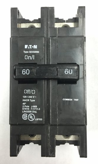 (image for) Trane Circuit Breaker BKR01647 60 Amp 240 VAC 2 Pole
