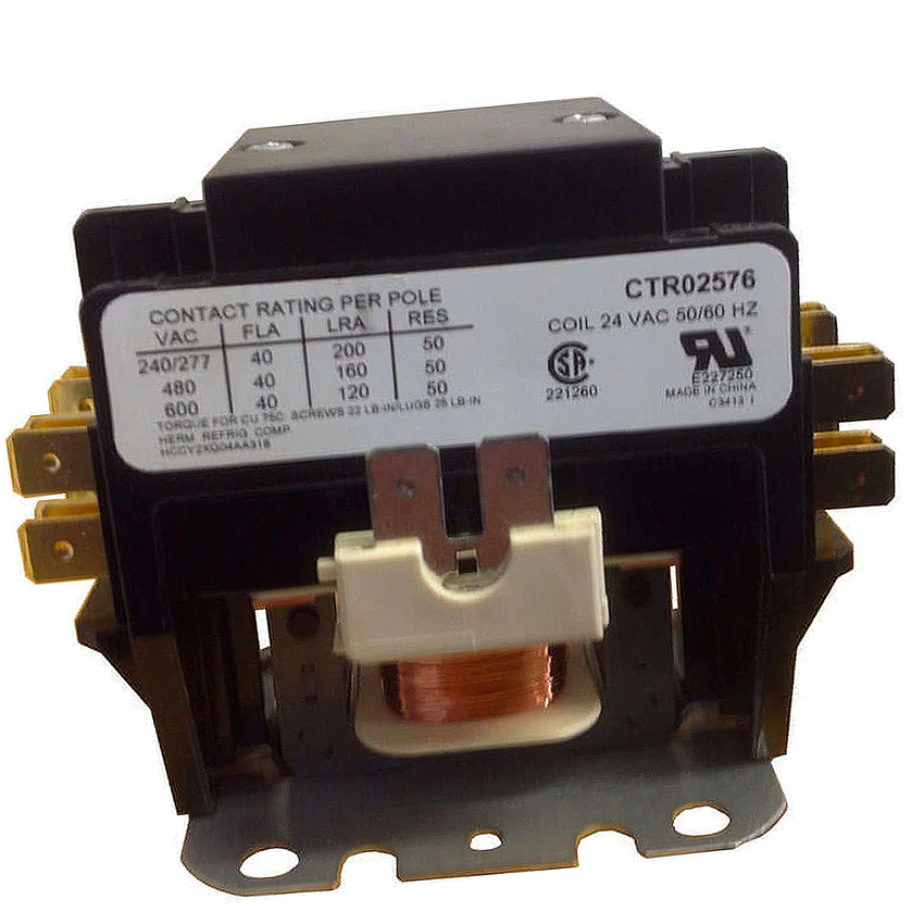 American Standard 30 Amp 2 Pole 24v D70637.017  CTR1146 Trane Contactor 